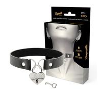 Collare BDSM Fetish Coquette Chic Desire - Pelle Vegana, 40 cm