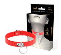 Collare BDSM in Pelle Vegana Coquette Chic Desire - Rosso
