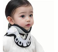 Collare cervicale per bambini, con supporto occipitale, design a forma di V, struttura a pressione a cinque punti, elastico e regolabile per il recupero di torcicollo e lesioni