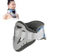 Collare cervicale traspirante con supporto occipitale, regolabile a 7 livelli per alleviare il dolore al collo e trazione del torcicollo