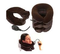 Collare cuscino gonfiabile 3 strati dolori cervicali muscolari sollievo collo