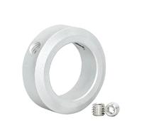 Collare di arresto dell'albero doppio diviso, Tipo di vite fissaggio del collare for albero diviso for macchine utensili universali in lega alluminio diametro 3-10 mm(NITCN 15 24 10 3pcs)