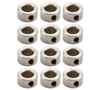 Collare di Bloccaggio per Albero 10mm, Set di 12 Pezzi, Anello di Bloccaggio in Acciaio di Alta Qualità, Vite di Piombo T10, Compatibile con Stampanti 3D e Macchine CNC, Include Chiave Esagonale