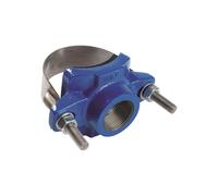 COLLARE DI DERIVAZIONE SEMPLICE DN100 x 1""1/2 - Ø112/126 mm