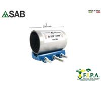 Collare di riparazione inox per tubi con 3 bullone da Ø168 - 234mm varie misure