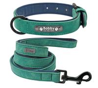 Collare e guinzaglio per Cani Identificativo Personalizzato Nome Colletto S-2XL