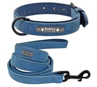 Collare e guinzaglio per Cani Identificativo Personalizzato Nome Colletto S-2XL
