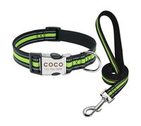 Collare e guinzaglio per cani Personalizzato Nome Colletto Identificativo Tag