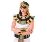 Collare Egiziano Adulti Faraone Uomini Donne Costume Accessorio Elegante Oro Col
