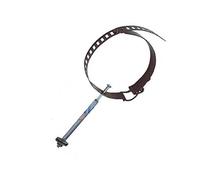 COLLARE FASCETTA STRINGITUBO PER TUBO SMALTATO MARRONE DIAM. 8/12 cm