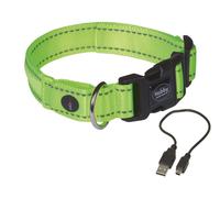 Collare "FLASH MESH" giallo neon; XS-S: L: 28-38 cm; B: 20 mm