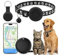 Collare GPS Gatto, Localizzatori GPS per Cani e Gatto, Posizionamento Globale in Tempo Reale,Nessun Abbonamento, Compatibile con iOS e Android,Della Cronologia dei Tracciati 7 giorni Impermeabile IPX6