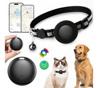 Collare GPS Gatto,Smart Tracker Cani Senza Abbonamento con IOS che Android | Localizzatore Tag per Animali Impermeabile IP67 Collare con Fibbia per Gattini Cani di Piccola Taglia Leggero & Confortevole