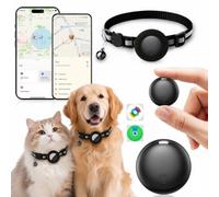 Collare GPS per Gatti, GPS per Cani Senza Abbonamento, Localizzatore GPS Cani Tracciamento Compatibile con iOS e Android, Prolongazione di un Anno, Impermeabile IP67 Tracker tag