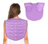 Collare guida per tagliare i capelli, in silicone, impermeabile, per parrucchieri, parrucchieri, parrucchieri, tappetino da taglio professionale con linee guida per la colorazione dei capelli (viola)