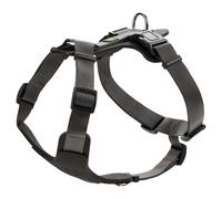 Collare Hunter Aalborg Mixed Nero/Grigio Per Cani, In Pelle Di Manzo, Regolabile