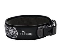 Collare Hunter Divo Reflect Nero/Grigio Per Cani, Riflettente, Sportivo