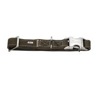 Collare Hunter Hunting Alu-Strong Oliva, Regolabile Senza Passi, Per Cani