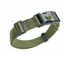 Collare Hunter London, verde oliva - Vario Plus Tg.L: circonferenza 34-56 cm x H 2 cm
