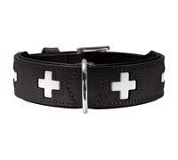 Collare Hunter Swiss Nero Per Cane In Ecopelle, Durevole E Ecologico