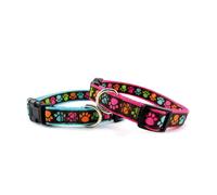 Collare in nylon con clip in plastica rigida Linea Zampine per cani Record