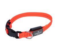 Collare in nylon Nomad Tales Spirit USB LED, arancione - Tg. M: circonferenza 36 - 51 cm