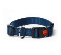 Collare in nylon regolabile a sgancio PetUp - blu, per collo 30-40 cm, fettuccia da 1,8 cm - 1° ORDINE? scegli lo sconto BZR5 / BZR20 + 200 punti fedeltà blu