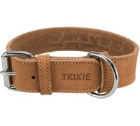 Collare in pelle grezza Heartbeat 34-40 cm/30 mm marrone