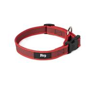 Collare K9 serie Color & Grey, 20 mm x 27-42 cm, rosso-grigio