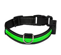 Collare luminoso a LED Eyenimal, verde - Tg. M: circonferenza 45 - 55 cm x H 2,5 cm