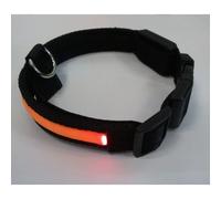 Collare luminoso alta visibilita' banda rossa