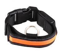 Collare luminoso per cane - Arancione / S
