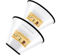 Collare morbido a cono per cani, 2 pezzi (per le dimensioni esatte), cono in plastica flessibile per cani dopo l'intervento chirurgico, collare per il recupero del cane, collare elettronico regolabile