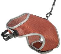 Collare morbido con guinzaglio ruggine