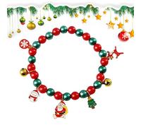 Collare natalizio per cani, collana invernale per gattini, collare con e campana e albero di Natale, pupazzo di neve, fiocchi di neve, alce, ciondolo per vacanze invernali per ragazze, ragazzi