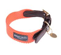Collare Nomad Tales Bloom, corallo - Tg. M: circonferenza 40 - 46 cm x H 32 mm