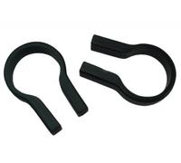 collare per adatt. di manubrio Klickfix nero, 31,8mm