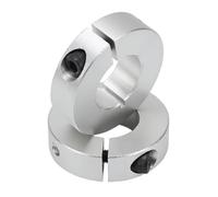 Collare per albero, 2 collari di bloccaggio in lega di alluminio, dimensioni del foro di 15 mm, diametro esterno 35 mm, spessore 12 mm