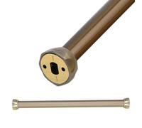 Collare per albero a doppia fessura, Asta Armadio Multicolor 50-170cm(Champagne,150cm/4.9ft)