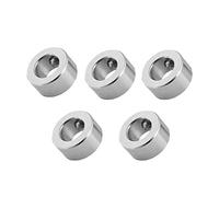 Collare per Albero in Acciaio Inossidabile, Collare di bloccaggio per Albero da 8 mm, Anello di bloccaggio a Vite T8 per Parti CNC per Stampante 3D, 5 Pezzi