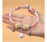 Collare per animali domestici a kimono portafortuna con perline di cedro, personalizzato, con ciondolo della fortuna, con stampa a campane, per gatti e cani, comodo e regolabile, per cani e gatti