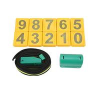 Collare per bovini in plastica resistente all’usura con pedometro e gancio, collare identificativo per bestiame con placche numeriche da 0 a 9, manicotto regolabile per il collo,