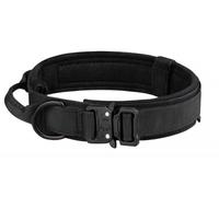 COLLARE PER CANE MILITARE TATTICO K9 COLORE NERO CON ATTACCO COBRA