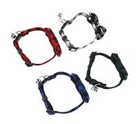 Collare per Cani con Papillon, Collare per Cani a Quadri Collari per Cani per Cani di Piccola Taglia Simpatico Papillon 4 Pezzi Collare per Animali a Quadri per Cani e Gatti di