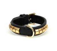 Collare per Cani Gloria Duna Nero Dorato [55 x 2.5 cm]