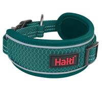 Collare per cani Halti Anatomia | Taglia L, Verde Acqua | Design ampio consigliato per la distribuzione della pressione, Regolabile e Imbottito, Guinzaglio e Pettorina coordinati