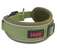 Collare per cani Halti Anatomia | Taglia M, Verde | Design ampio consigliato per la distribuzione della pressione, Regolabile e Imbottito, Guinzaglio e Pettorina coordinati