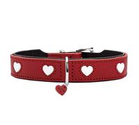 Collare per Cani Hunter Love S/M 35-40 cm Rojo/Blanco