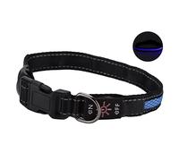 Collare per Cani Illuminato, Collare per Cani a LED Collare Luminoso per Cani con Strisce Riflettenti Collari per Cani Illuminati Collare per Cani Ricaricabile Che Si Illumina Al