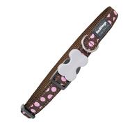 Collare per Cani Red Dingo Style Rosa Pois [2,5 x 41-63 cm]